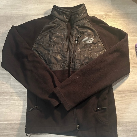 New Balance Black Fleece Jacket - Picture 1 of 3